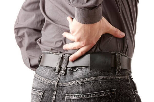 back pain injured on job steps