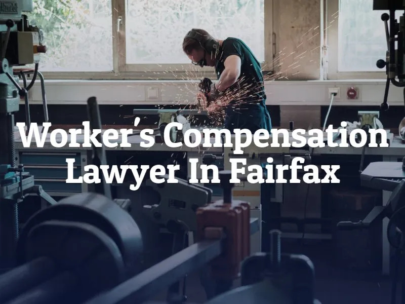 man performing dangerous work with worker's compensation text overlay