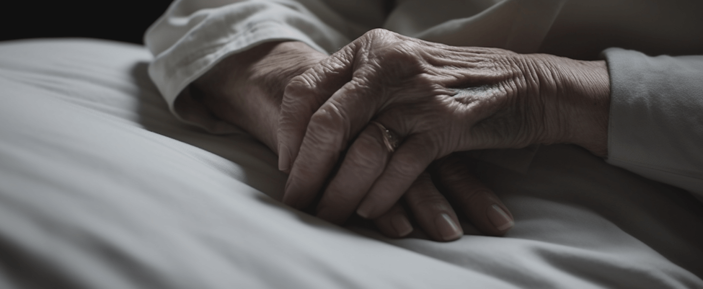 closeup of an elderly women's hand who is experiencing nursing home abuse in virginia