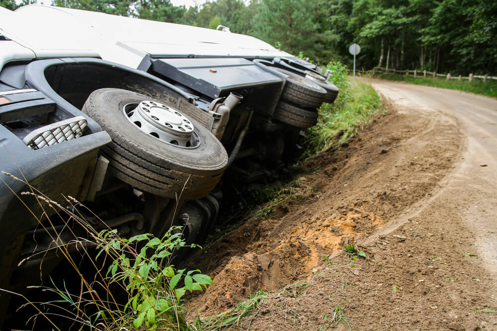 Here's what you need to know about truck rollover accidents.