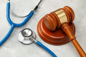 stethoscope and gavel