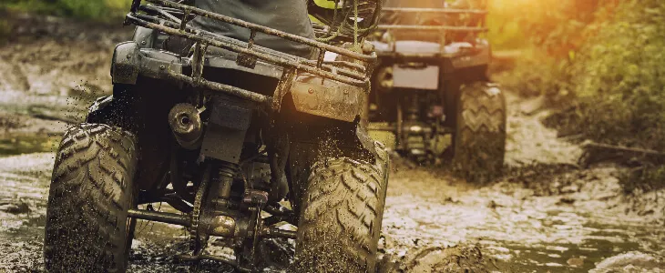 ATV accident on dirt road in DC