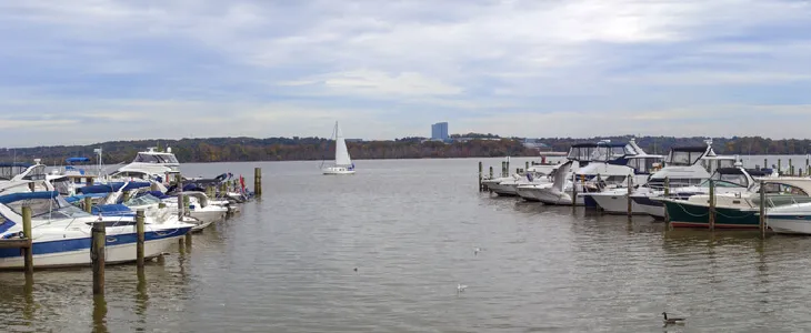 boats on a dock in Virginia