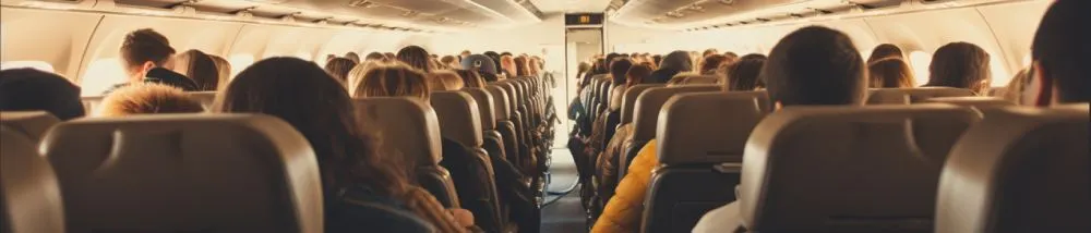 people sitting inside an airplane